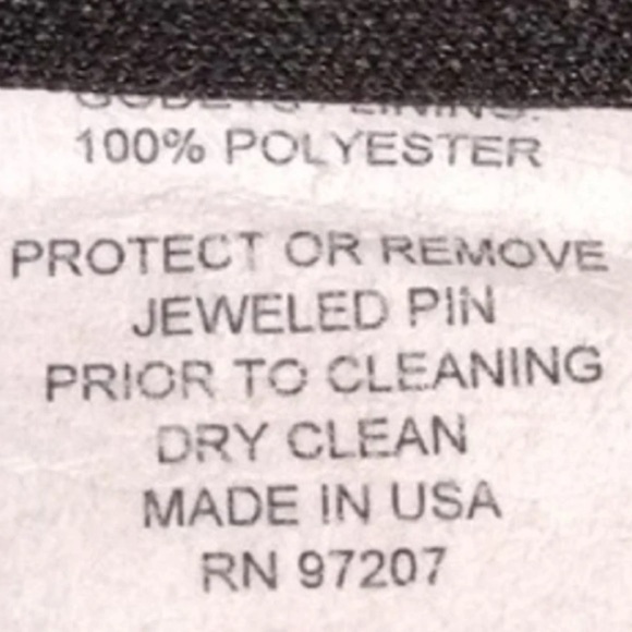 Mary L. Couture Black Jersey Halter Open Back Long Gown Rhinestone Brooch 10 - Picture 7 of 10